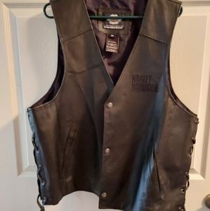 Harley Davidson leather vest